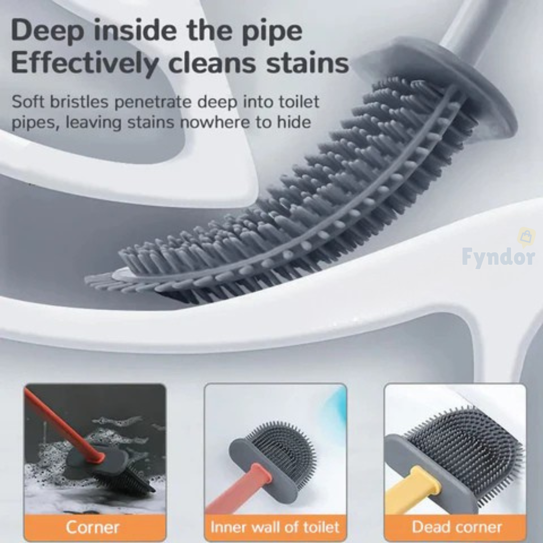 HygioFlex™ - Hjälten i ditt badrum - flexibla silikonborste för toalett
