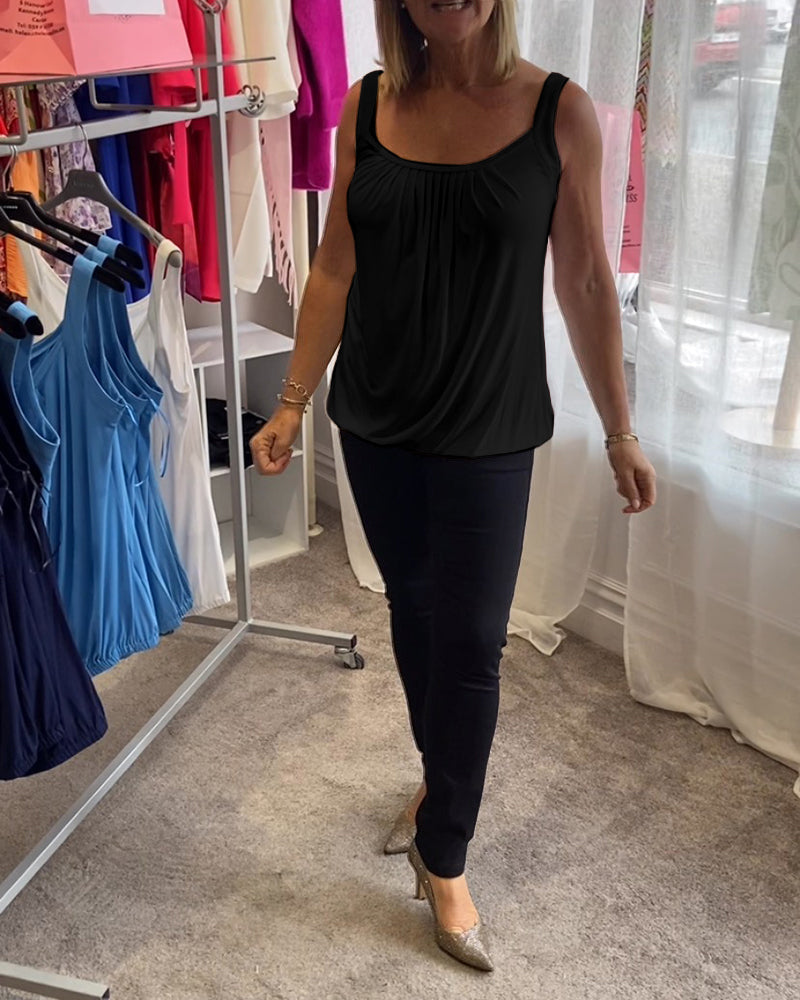 SommarLätt Pleat Top™ | Sommarens enklaste stilval – sval, smickrande och alltid rätt