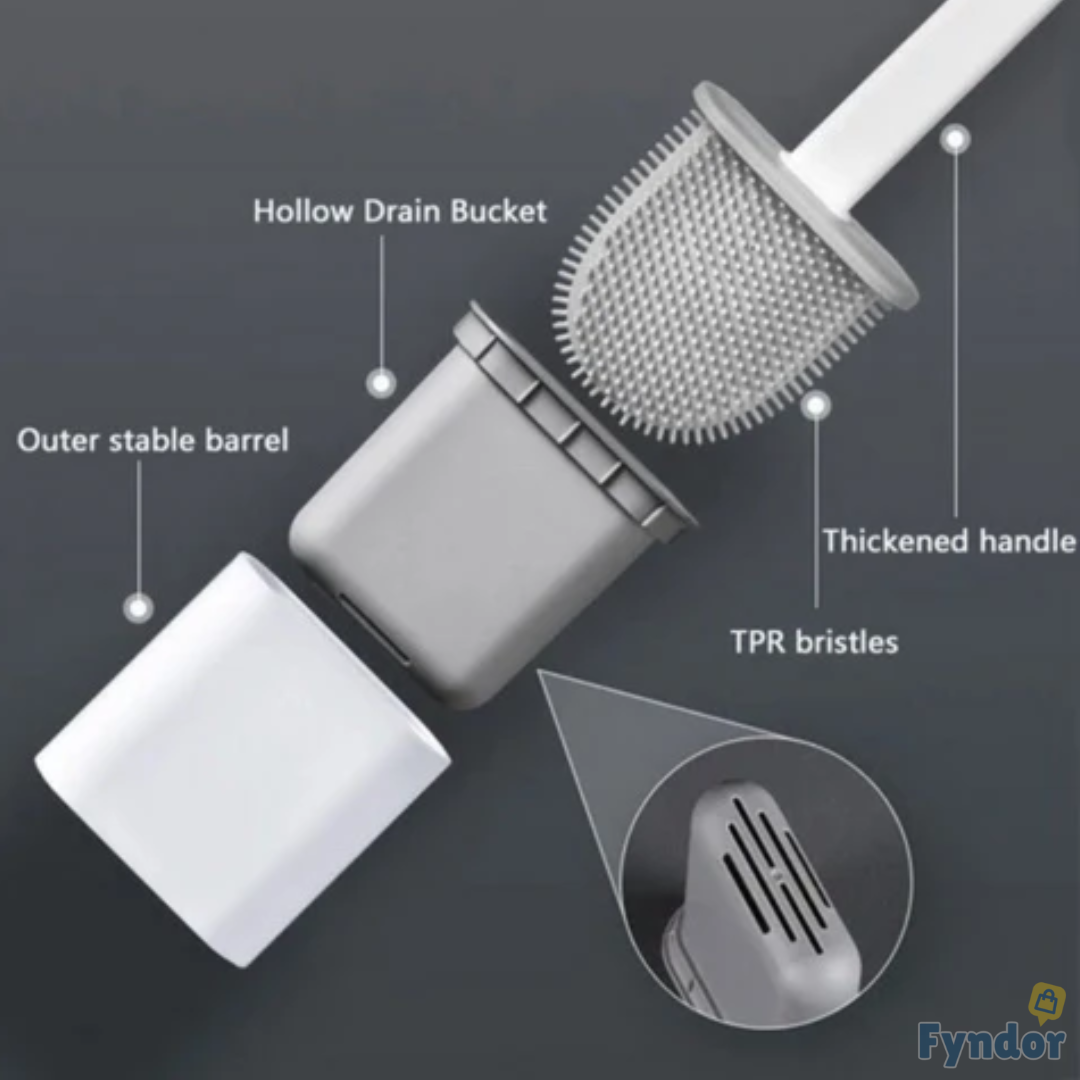 HygioFlex™ - Hjälten i ditt badrum - flexibla silikonborste för toalett