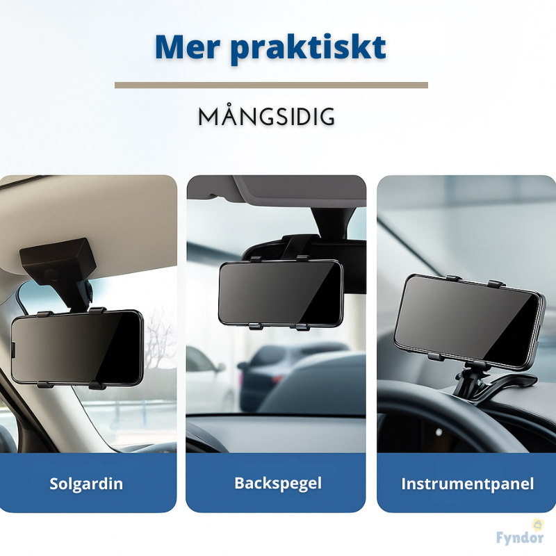 MobilFix Pro™: Roterande Telefonställ Med Stark Kompakt Grepp