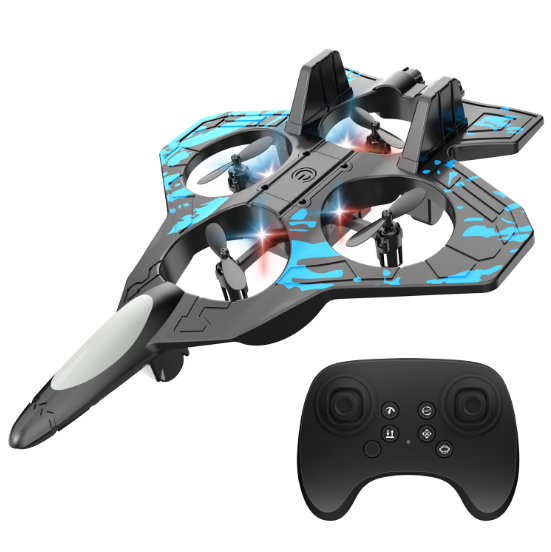 AeroStunt360™ 🔥Uppgraderat RC-stridsflygplan med 360° stunt & LED-show