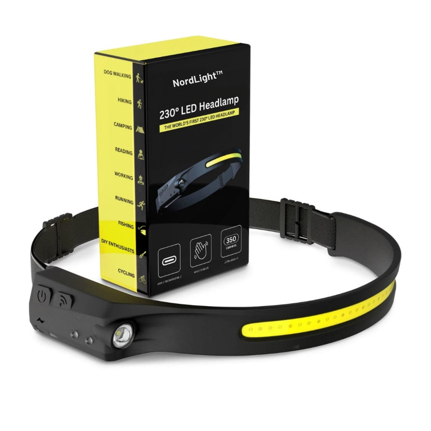 NordLight™ | Pannlampa | 230° LED för maximal sikt