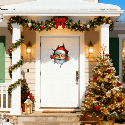 🎄TomtePop™ – 3D Tomte som ”bryter igenom” (5-pack)🎅