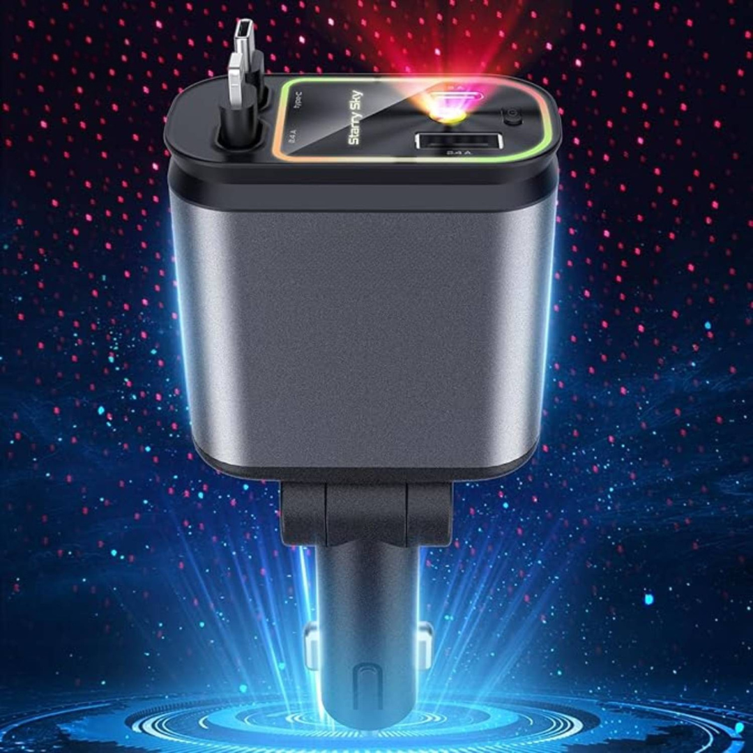 NovaCharge 120W | Supersnabb 4-i-1-laddare med RGB LED-stjärnhimmel
