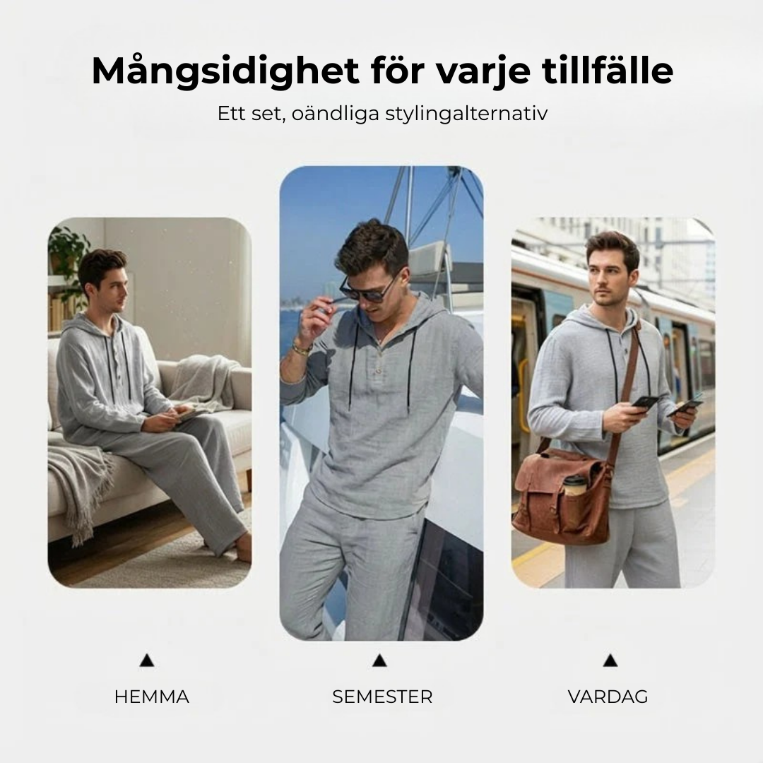 NordicComfort™ Set | Ledig stil utan kompromisser – upptäck det perfekta 2-delade setet för män