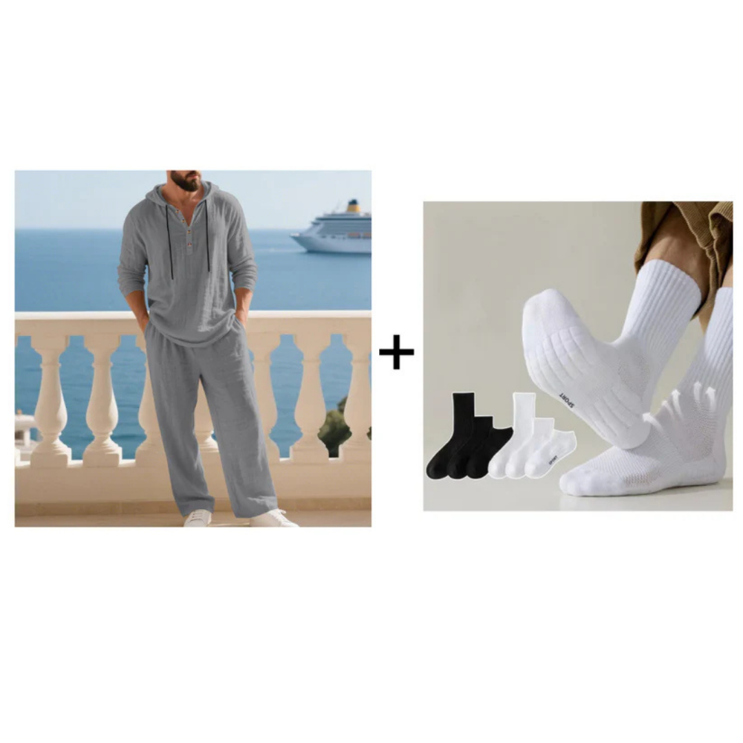 NordicComfort™ Set | Ledig stil utan kompromisser – upptäck det perfekta 2-delade setet för män