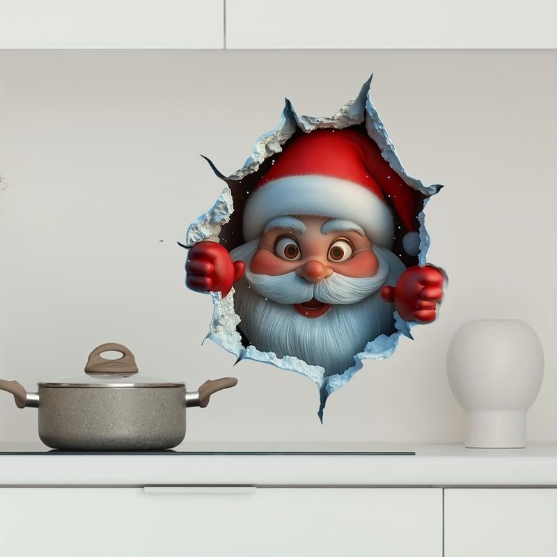 🎄TomtePop™ – 3D Tomte som ”bryter igenom” (5-pack)🎅