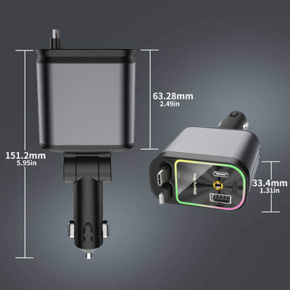 NovaCharge 120W | Supersnabb 4-i-1-laddare med RGB LED-stjärnhimmel