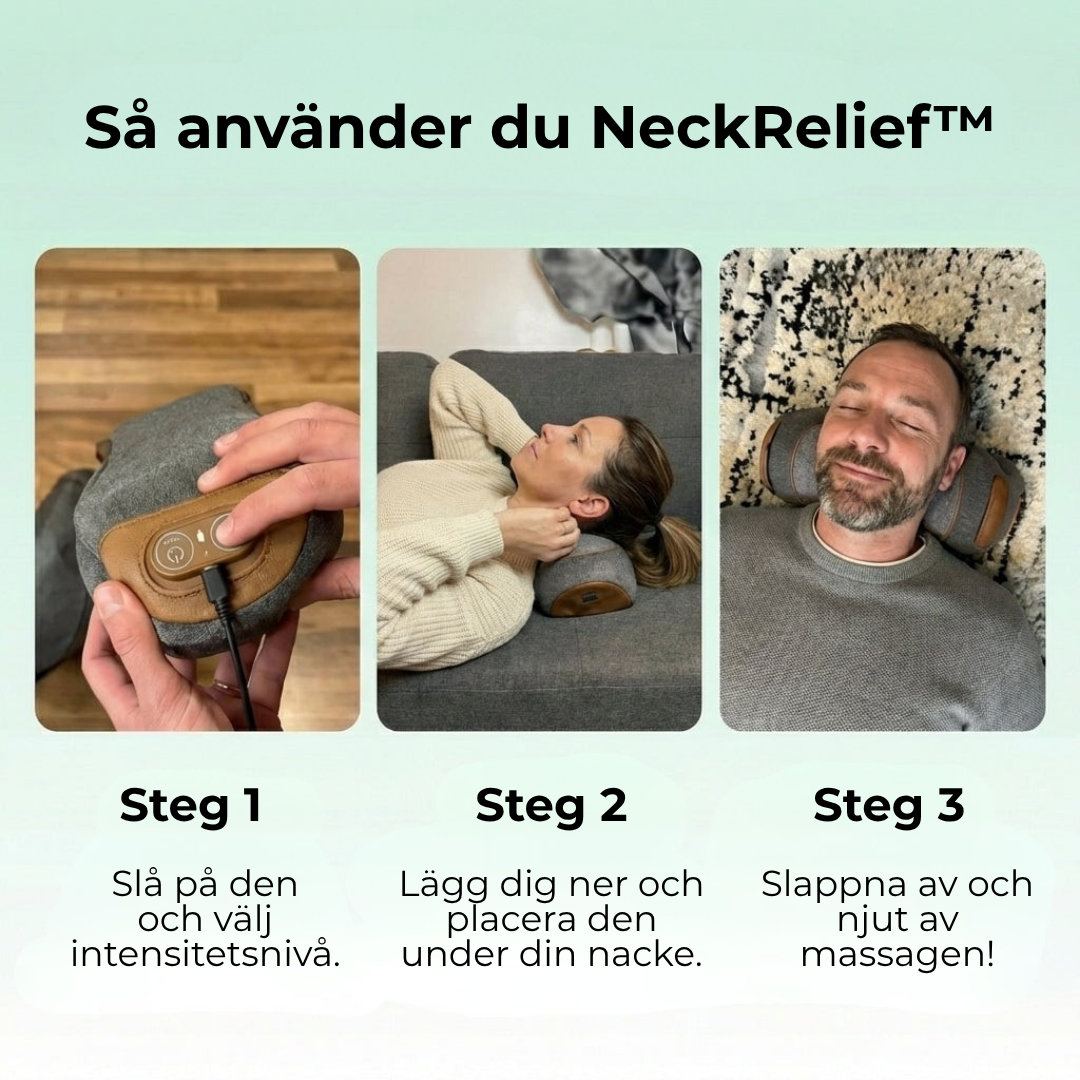NeckRelief™ | Bli fri från nacksmärta på bara 15 minuter om dagen – utan medicin