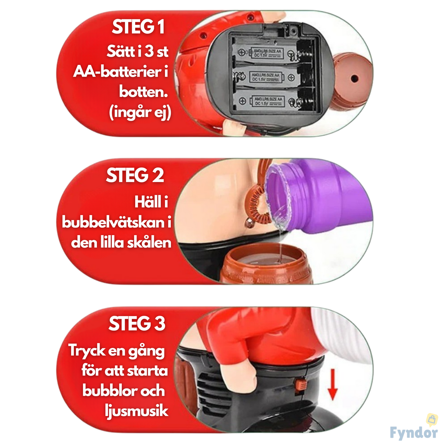 HoHoRumpa™ – Julens mest skruvade tomte, med färgade bubblor!