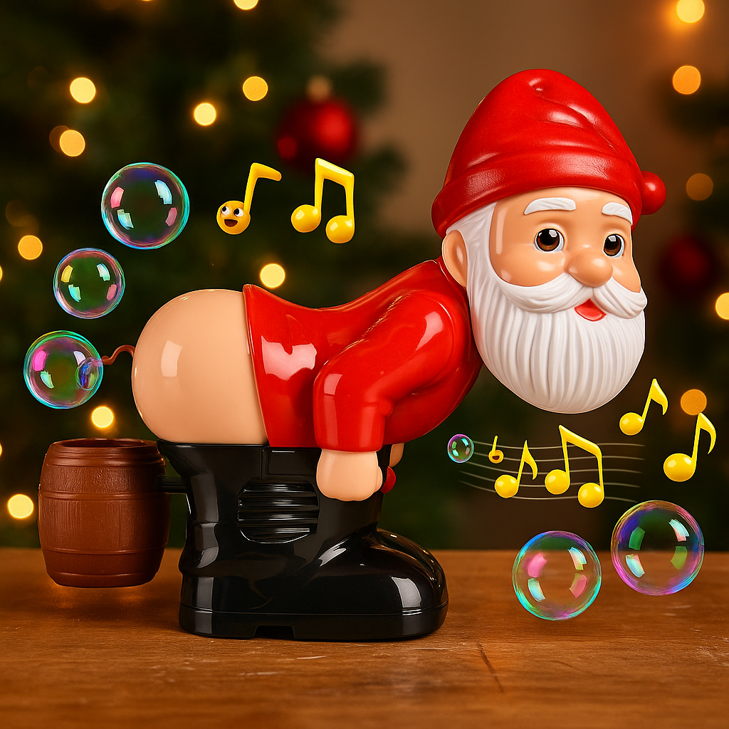 HoHoRumpa™ – Julens mest skruvade tomte, med färgade bubblor!