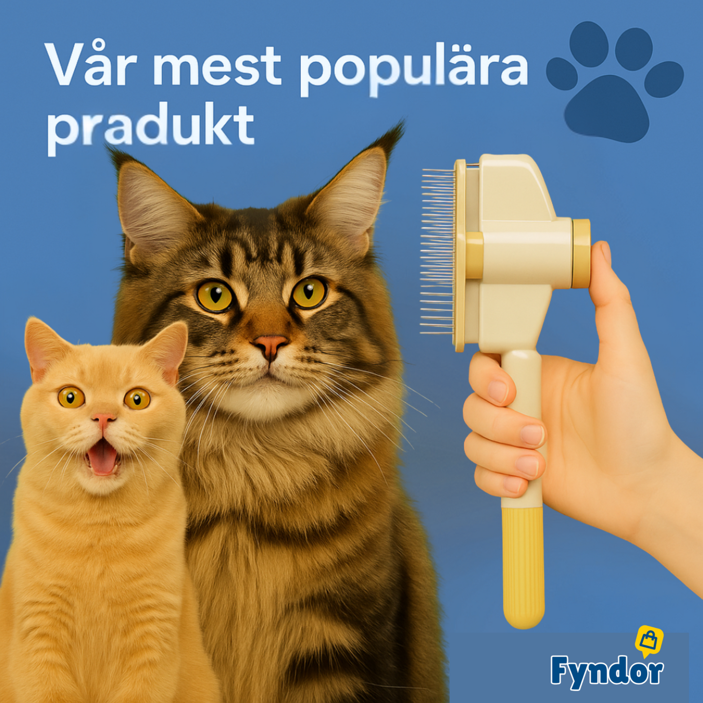 PurrBrush™ | Stoppa hårstrån – håll hemmet rent