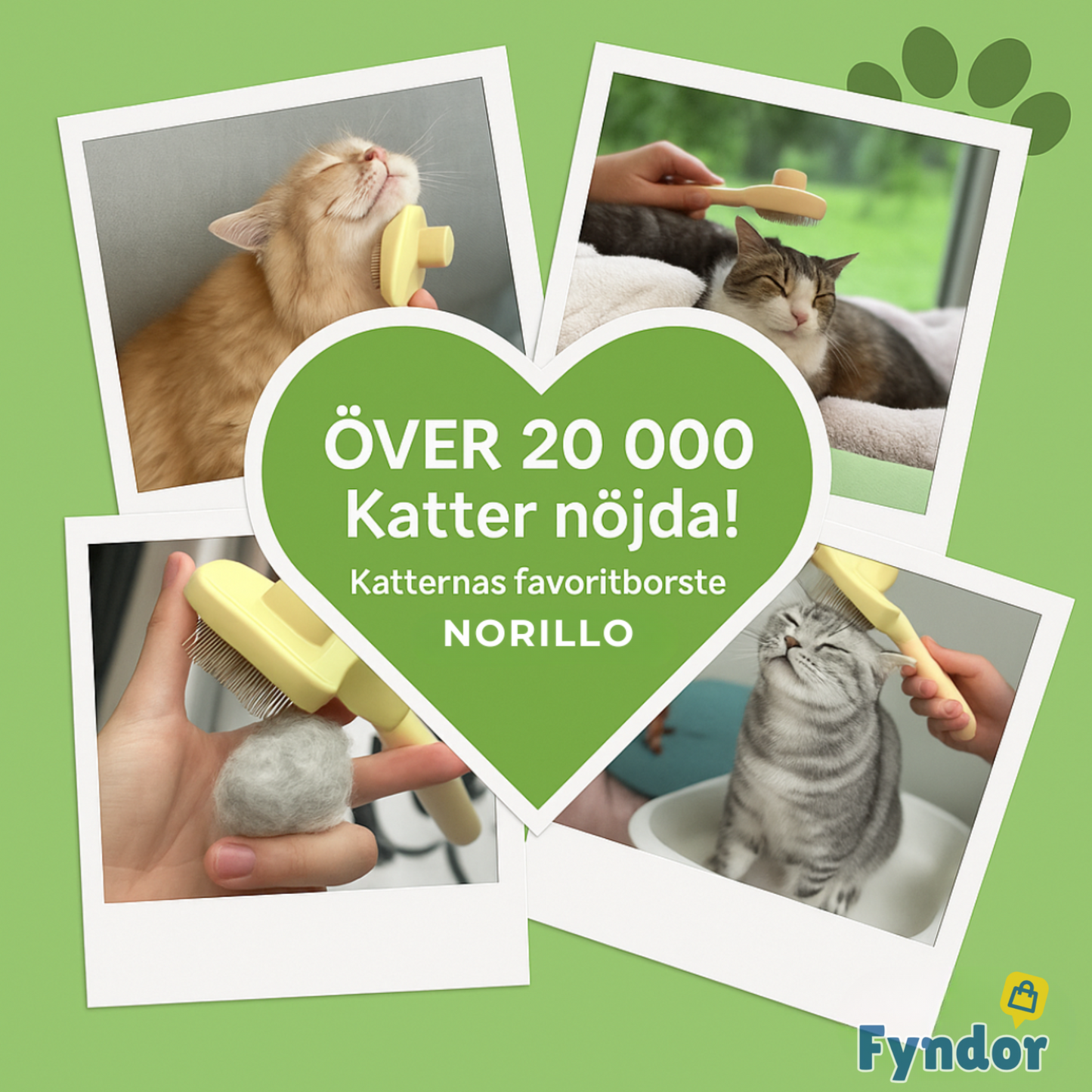 PurrBrush™ | Stoppa hårstrån – håll hemmet rent