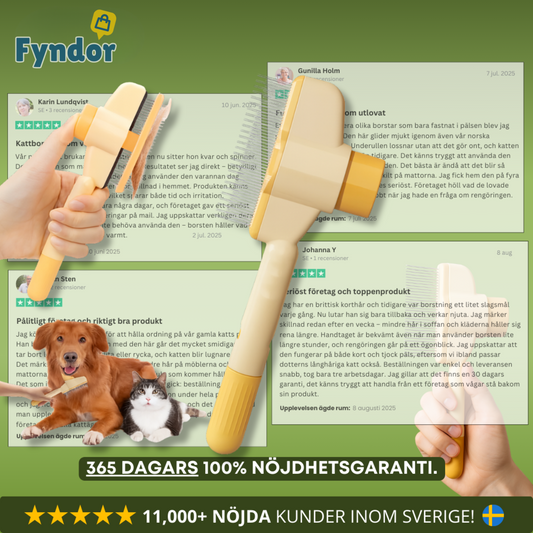 PurrBrush™ | Stoppa hårstrån – håll hemmet rent