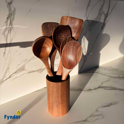 Fyndor™ NaturKök | Det kompletta köksredskapsetet i äkta trä