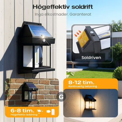Fyndor™ solvägglampor – Hållbar belysning för din trädgård