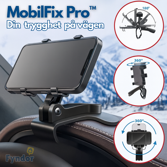 MobilFix Pro™: Roterande Telefonställ Med Stark Kompakt Grepp