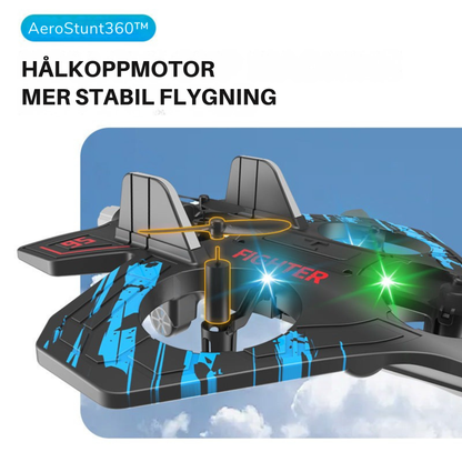AeroStunt360™ 🔥Uppgraderat RC-stridsflygplan med 360° stunt & LED-show