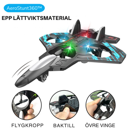 AeroStunt360™ 🔥Uppgraderat RC-stridsflygplan med 360° stunt & LED-show