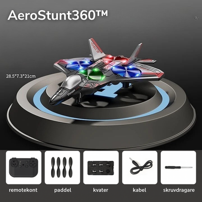 AeroStunt360™ 🔥Uppgraderat RC-stridsflygplan med 360° stunt & LED-show