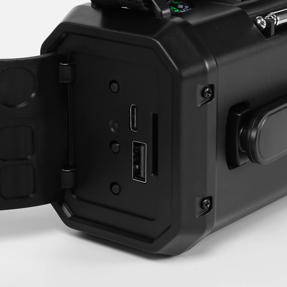 Fyndor Premium Nödradio™ | 10,000mAh inbyggd Powerbank, Lampa och Vevgenerator