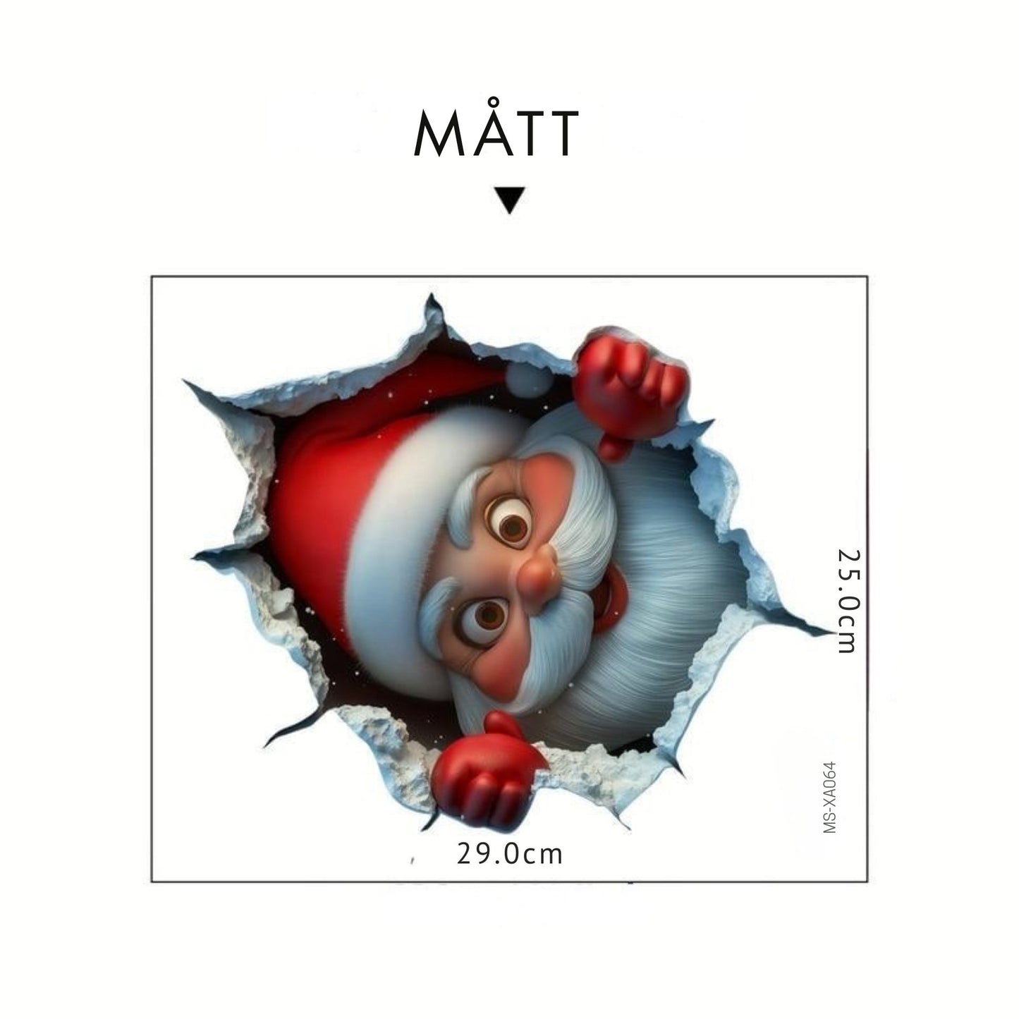 🎄TomtePop™ – 3D Tomte som ”bryter igenom” (5-pack)🎅