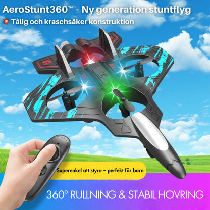 AeroStunt360™ 🔥Uppgraderat RC-stridsflygplan med 360° stunt & LED-show