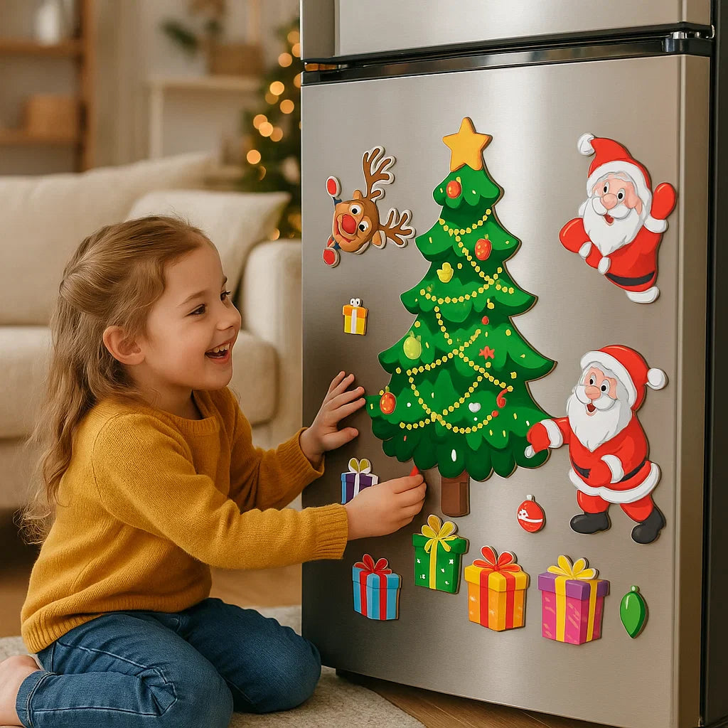 Juligt MagnetMontessori™ | Magnetiska julklistermärken för pedagogiska lekar